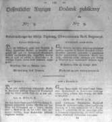 Oeffentlicher Anzeiger zum Amtsblatt No.9. der Königl. Preuss. Regierung zu Bromberg. 1827