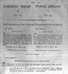 Oeffentlicher Anzeiger zum Amtsblatt No.13. der Königl. Preuss. Regierung zu Bromberg. 1827