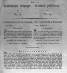 Oeffentlicher Anzeiger zum Amtsblatt No.19. der Königl. Preuss. Regierung zu Bromberg. 1827