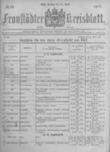 Fraust&auml;dter Kreisblatt. 1877.04.20 Nr16