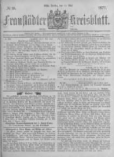 Fraustädter Kreisblatt. 1877.05.11 Nr19