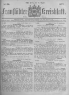 Fraust&auml;dter Kreisblatt. 1877.08.24 Nr34