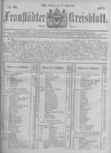 Fraust&auml;dter Kreisblatt. 1877.09.28 Nr39