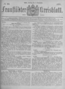 Fraust&auml;dter Kreisblatt. 1877.11.09 Nr45