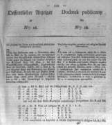 Oeffentlicher Anzeiger zum Amtsblatt No.18. der Königl. Preuss. Regierung zu Bromberg. 1826