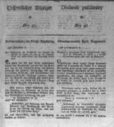Oeffentlicher Anzeiger zum Amtsblatt No.47. der Königl. Preuss. Regierung zu Bromberg. 1826