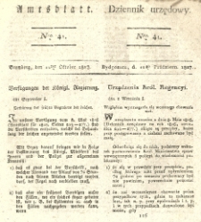 Amtsblatt der K&ouml;niglichen Preussischen Regierung zu Bromberg. 1827.10.12 No.41