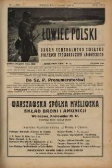 Łowiec Polski 1925 Nr1