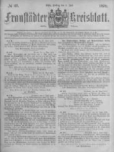Fraustädter Kreisblatt. 1878.07.05 Nr27