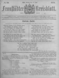 Fraust&auml;dter Kreisblatt. 1878.07.12 Nr28