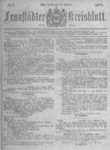 Fraust&auml;dter Kreisblatt. 1879.02.14 Nr7