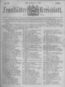 Fraustädter Kreisblatt. 1879.05.09 Nr19