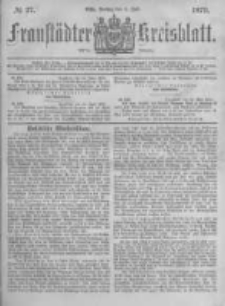 Fraustädter Kreisblatt. 1879.07.04 Nr27