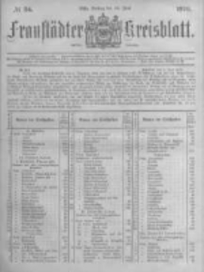 Fraust&auml;dter Kreisblatt. 1878.06.14 Nr24