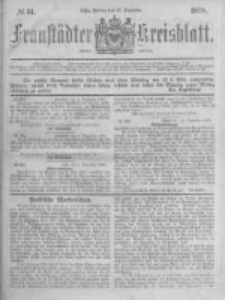 Fraust&auml;dter Kreisblatt. 1878.12.20 Nr51