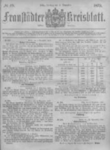 Fraustädter Kreisblatt. 1879.12.05 Nr49