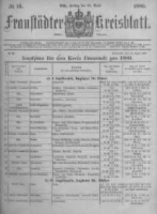 Fraustädter Kreisblatt. 1880.04.16 Nr16