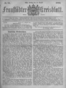 Fraustädter Kreisblatt. 1880.08.13 Nr33