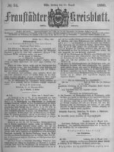 Fraust&auml;dter Kreisblatt. 1880.08.20 Nr34
