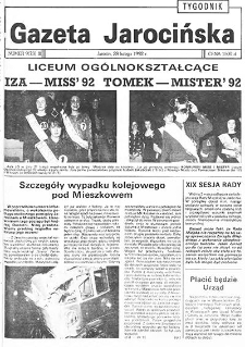 Gazeta Jarocińska 1992.02.28 Nr9(73)