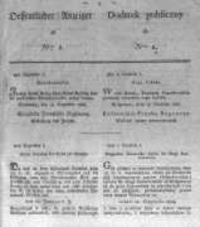Oeffentlicher Anzeiger zum Amtsblatt No.1. der Königl. Preuss. Regierung zu Bromberg. 1828