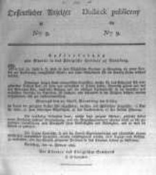 Oeffentlicher Anzeiger zum Amtsblatt No.9. der Königl. Preuss. Regierung zu Bromberg. 1828