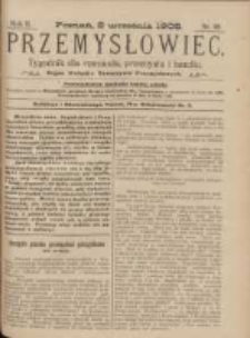 Przemysłowiec: tygodnik dla polskiego rzemiosła, przemysłu i handlu: organ Związku Towarzystw Przemysłowych 1905.09.02 R.2 Nr49