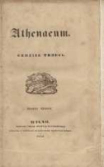 Athenaeum: pismo poświęcone historii, literaturze, sztukom, krytyce itd. 1843 Nr6