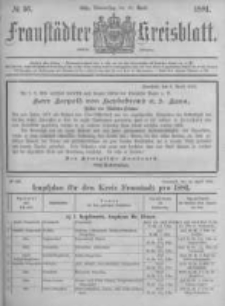 Fraust&auml;dter Kreisblatt. 1881.04.14 Nr16