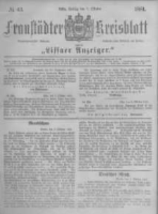 Fraustädter Kreisblatt. 1881.10.07 Nr43