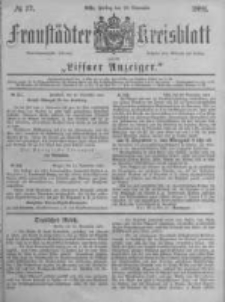 Fraustädter Kreisblatt. 1881.11.25 Nr57