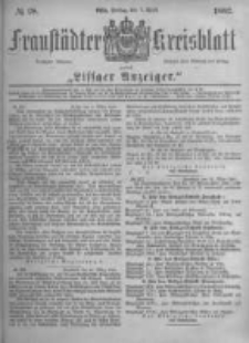 Fraustädter Kreisblatt. 1882.04.07 Nr28