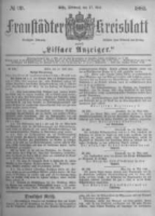 Fraustädter Kreisblatt. 1882.05.17 Nr39