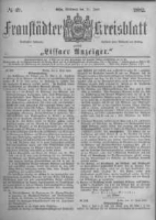 Fraustädter Kreisblatt. 1882.06.21 Nr49