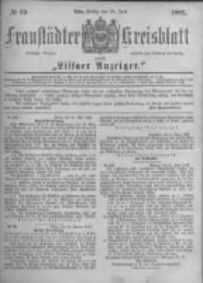 Fraust&auml;dter Kreisblatt. 1882.06.30 Nr52