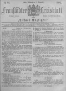 Fraustädter Kreisblatt. 1882.11.01 Nr87