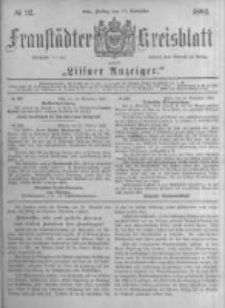 Fraustädter Kreisblatt. 1882.11.17 Nr92