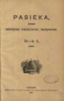 Pasieka : pismo poświęcone pszczelnictwu postępowemu, 1897 nr1
