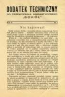 Dodatek Techniczny do Przewodnika Gimnastycznego "Sokół" 1929 R.5 Nr1