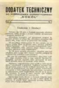Dodatek Techniczny do Przewodnika Gimnastycznego "Sokół" 1929 R.5 Nr7