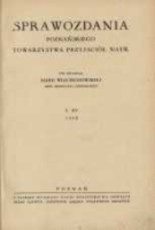Sprawozdania Poznańskiego Towarzystwa Przyjaciół Nauk. 1948 R.15