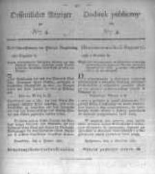 Oeffentlicher Anzeiger zum Amtsblatt No.4. der Königl. Preuss. Regierung zu Bromberg. 1830