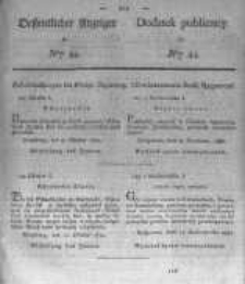 Oeffentlicher Anzeiger zum Amtsblatt No.44. der Königl. Preuss. Regierung zu Bromberg. 1830