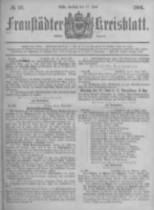 Fraust&auml;dter Kreisblatt. 1881.06.17 Nr25