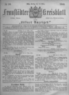 Fraustädter Kreisblatt. 1882.03.24 Nr24