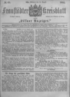 Fraust&auml;dter Kreisblatt. 1882.08.30 Nr69