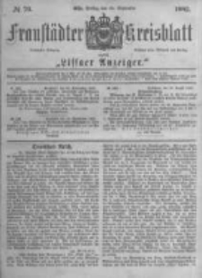 Fraustädter Kreisblatt. 1882.09.22 Nr76