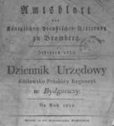 Amtsblatt der Königlichen Preussischen Regierung zu Bromberg. 1833.01.04 No.1