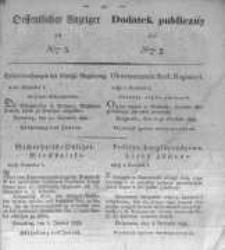 Oeffentlicher Anzeiger zum Amtsblatt No.3. der Königl. Preuss. Regierung zu Bromberg. 1833