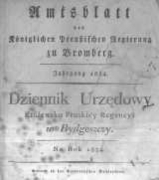 Amtsblatt der Königlichen Preussischen Regierung zu Bromberg. 1834.01.03 No.1